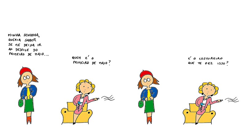 Novo cartoon d'A Criada Malcriada: A São