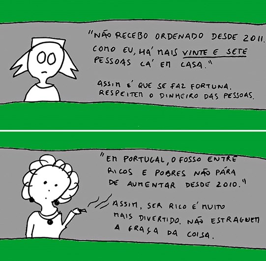 Novo cartoon d'A Criada Malcriada: A São