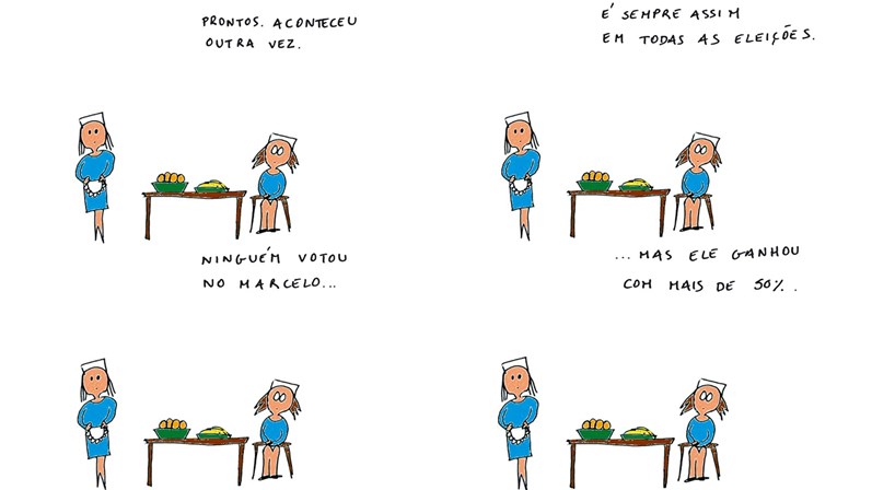 Novo cartoon d'A Criada Malcriada: A São