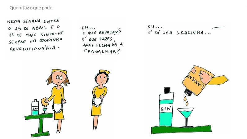 Novo cartoon d'A Criada Malcriada: A São