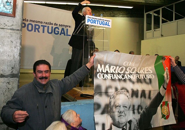 Na sede de campanha.