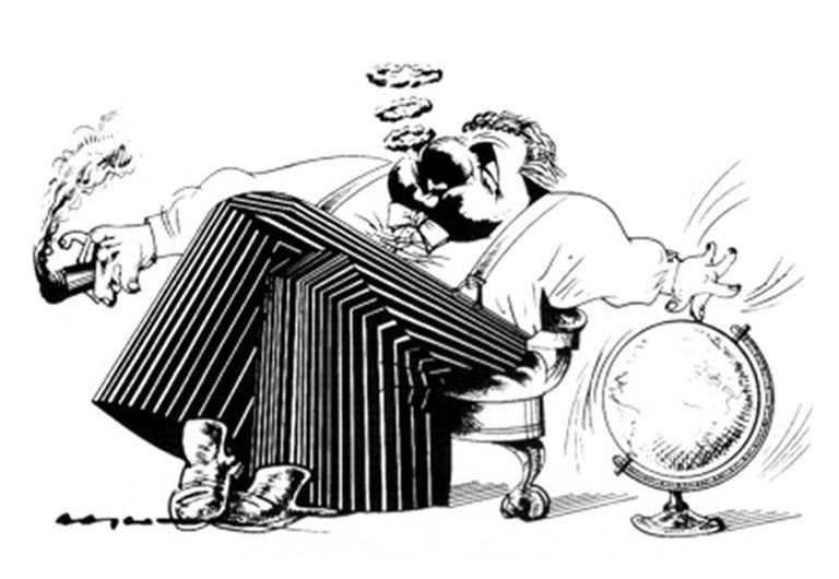 Mário Soares em caricaturas