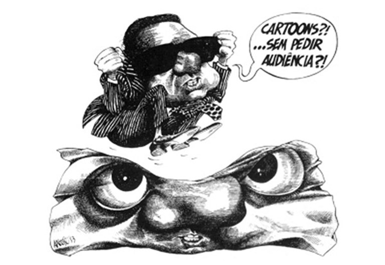 Mário Soares em caricaturas