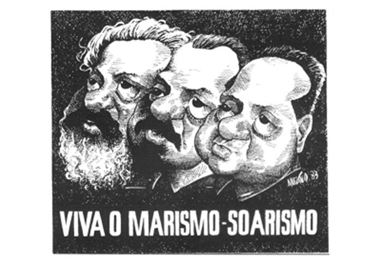 Mário Soares em caricaturas