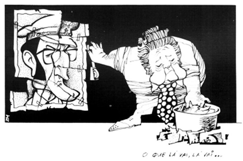 Mário Soares em caricaturas