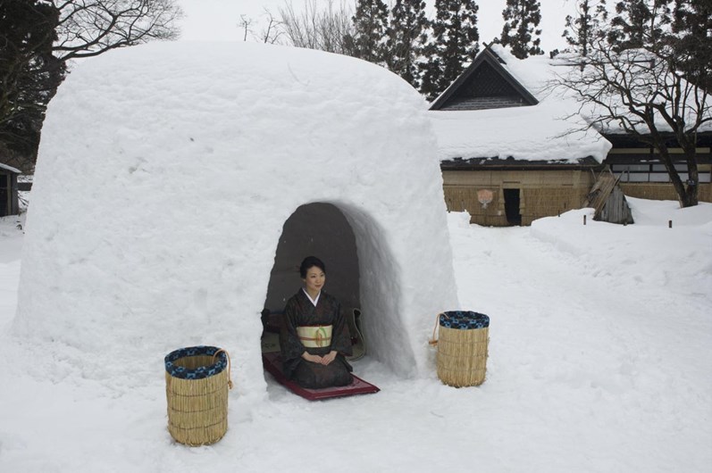 Japão festeja festival Kamakura das casas de neve