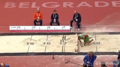 Veja o salto que deu o título europeu a Nelson Évora