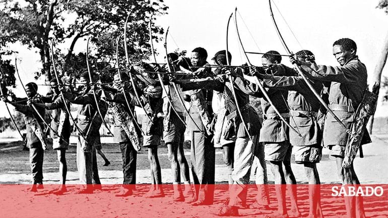 Ao lado dos portugueses, combatiam em Angola... de arco e flecha - Revista Sábado