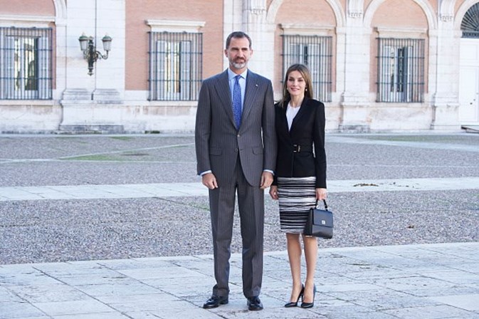 Felipe VI e Letizia participaram no Simpósio Internacional de Carlos III em Aranjuez, Espanha, no dia 7 de Novembro de 2016