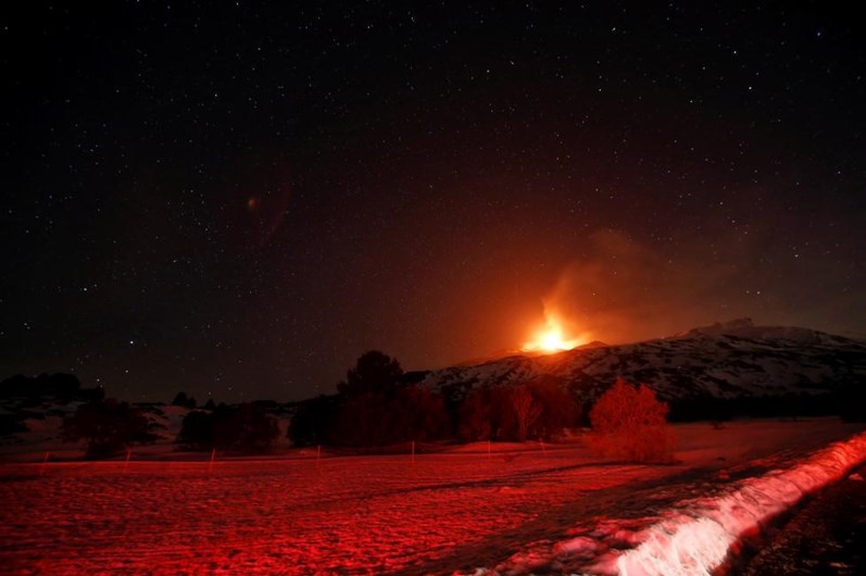 Vulcão Etna entrou em erupção