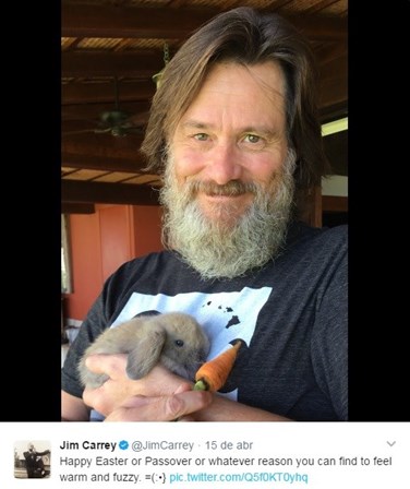 A fotografia em que o actor aparece irreconhecível