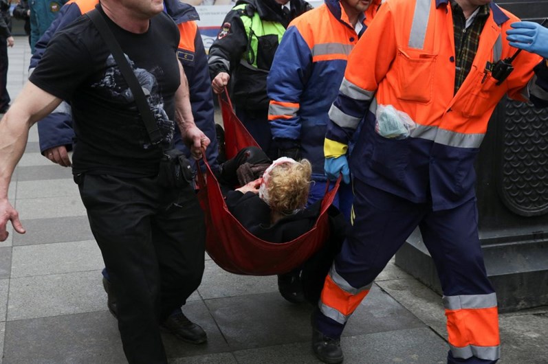As primeiras imagens da tragédia de São Petersburgo