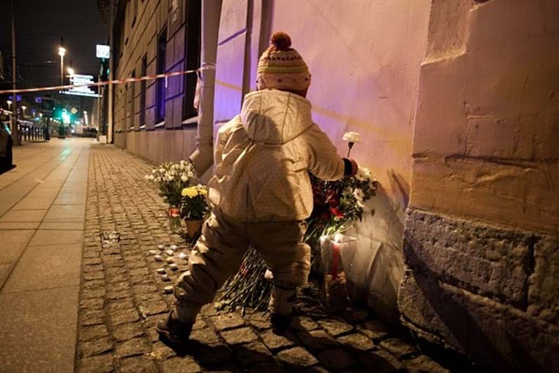 As homenagens às vítimas de São Petersburgo