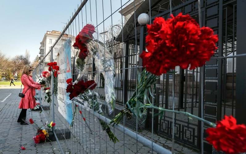 As homenagens às vítimas de São Petersburgo