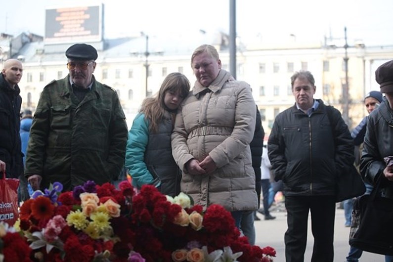 As homenagens às vítimas de São Petersburgo