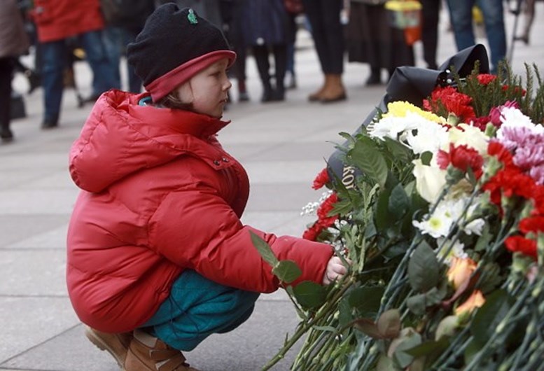 As homenagens às vítimas de São Petersburgo