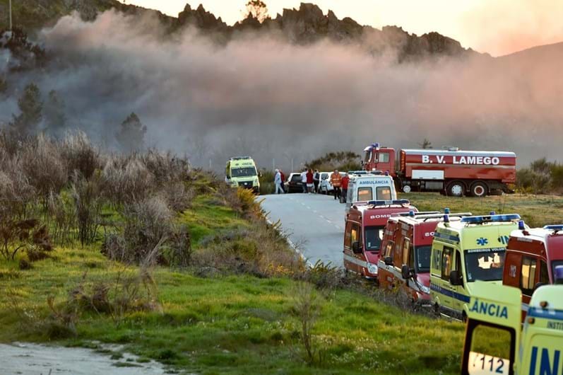 Imagens da tragédia em Lamego