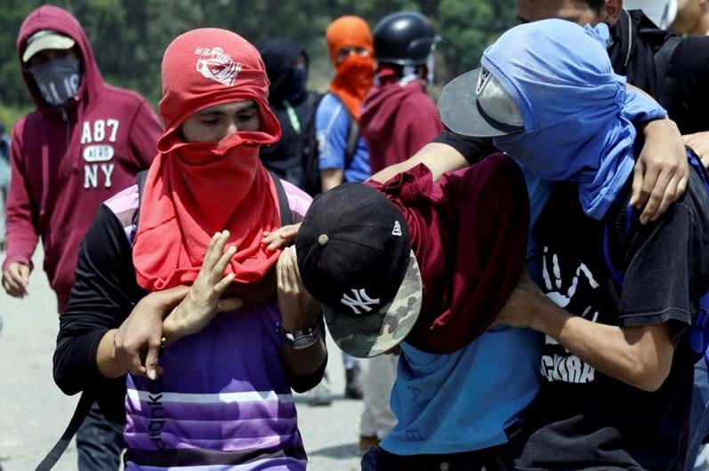 Os protestos na Venezuela