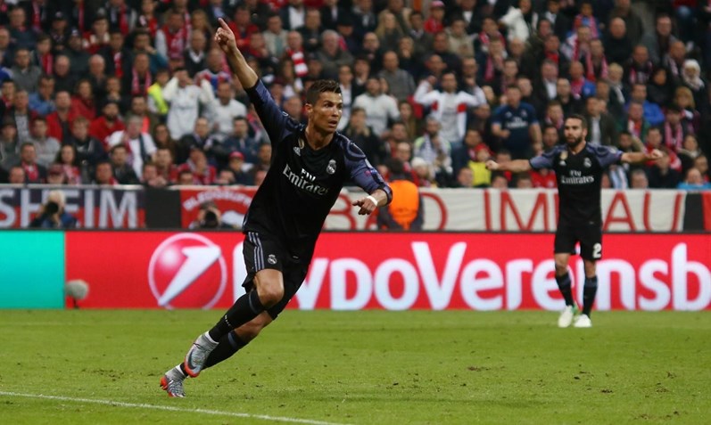 Ronaldo já festejou 100 golos nas competições europeias