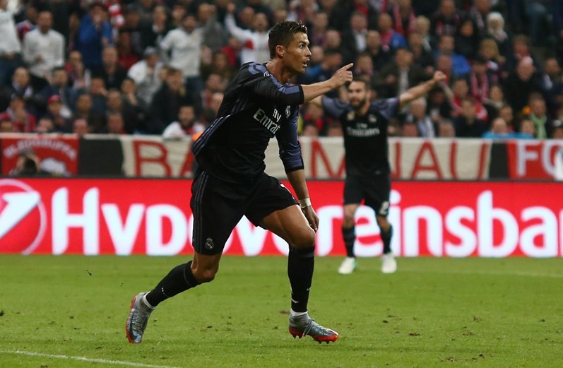 Ronaldo já festejou 100 golos nas competições europeias