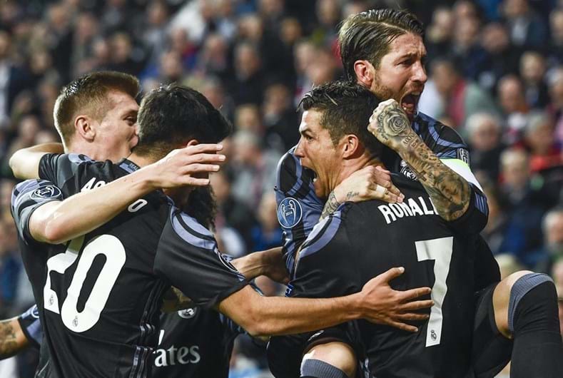 Ronaldo já festejou 100 golos nas competições europeias