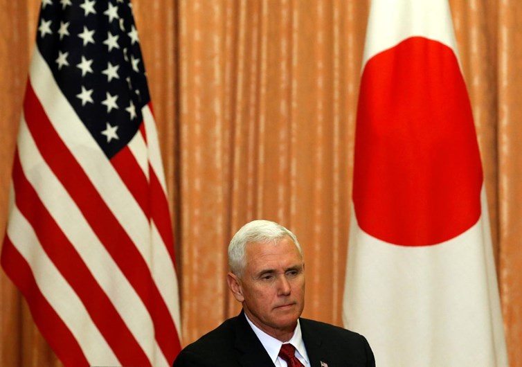 Shinzo Abe recebe Mike Pence