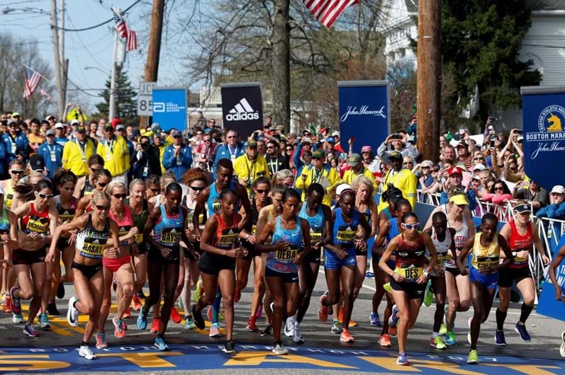 As imagens da Maratona de Boston