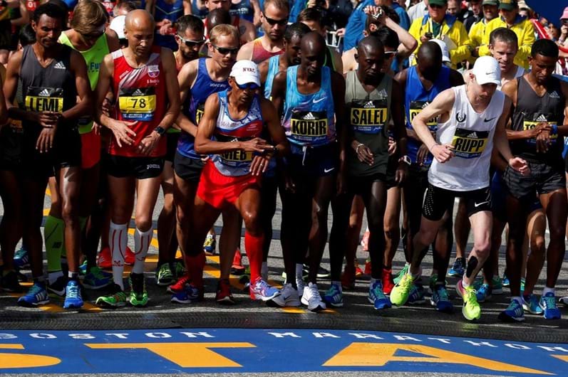 As imagens da Maratona de Boston