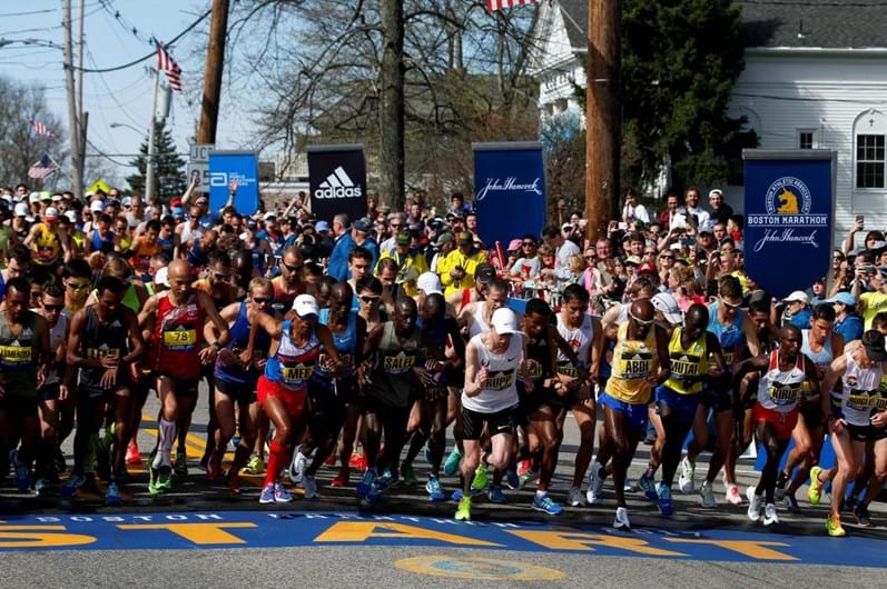 As imagens da Maratona de Boston