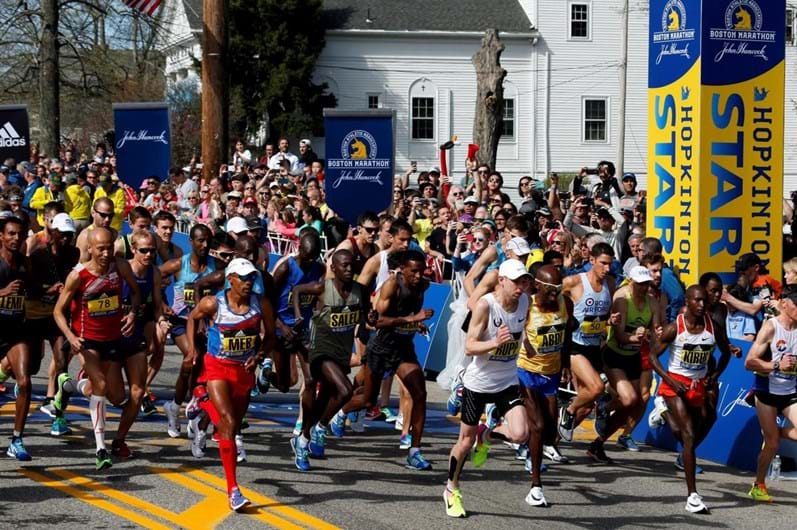 As imagens da Maratona de Boston