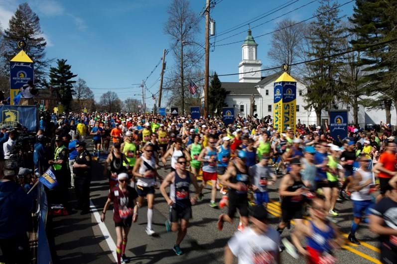 As imagens da Maratona de Boston