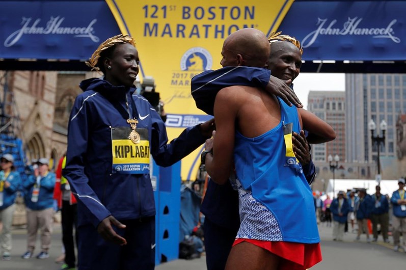 As imagens da Maratona de Boston