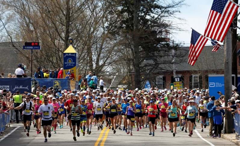 As imagens da Maratona de Boston