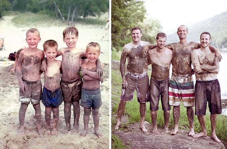 Quando manos e manas mostram o antes e o depois