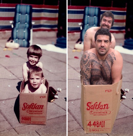 Quando manos e manas mostram o antes e o depois