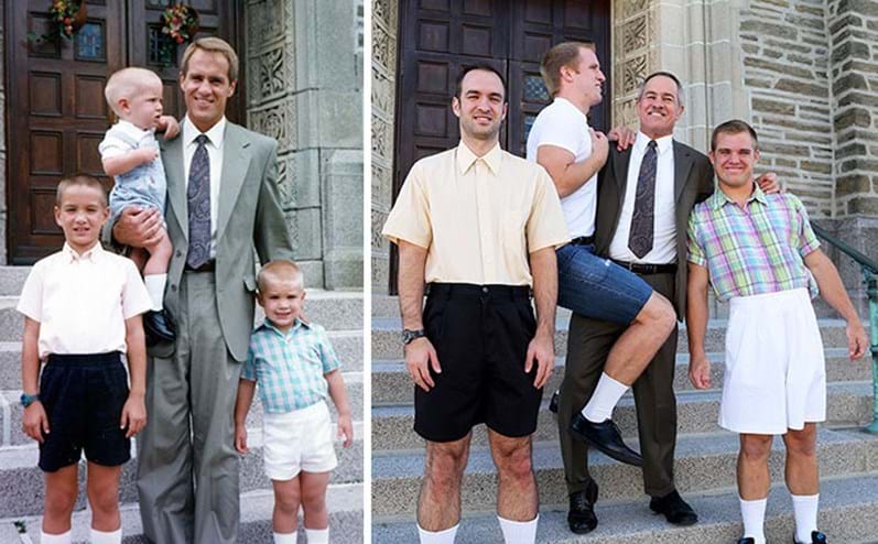 Quando manos e manas mostram o antes e o depois