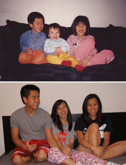 Quando manos e manas mostram o antes e o depois