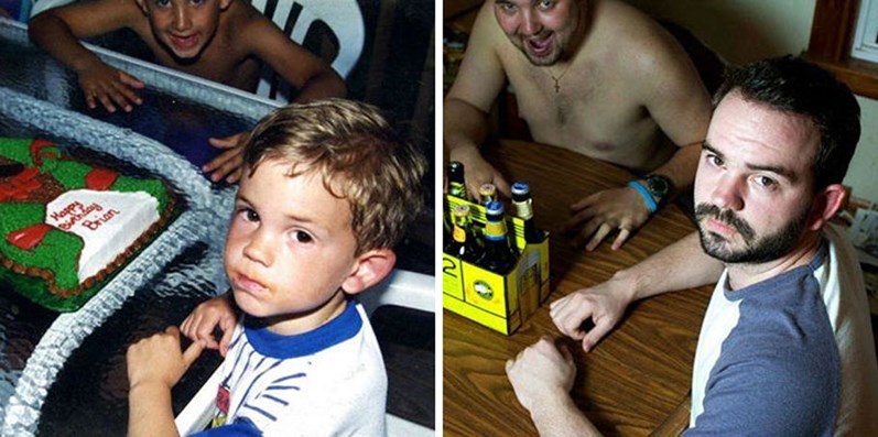 Quando manos e manas mostram o antes e o depois