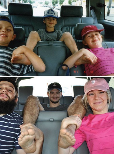 Quando manos e manas mostram o antes e o depois