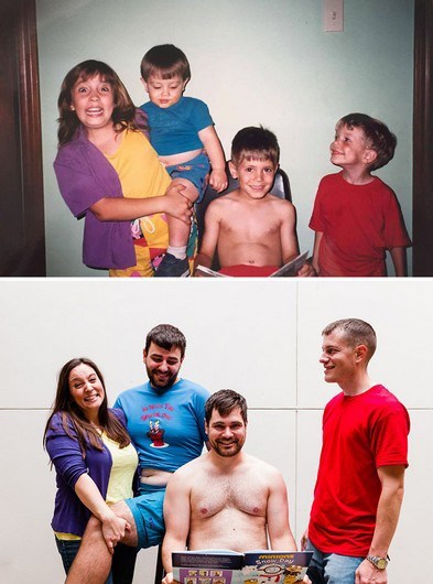 Quando manos e manas mostram o antes e o depois
