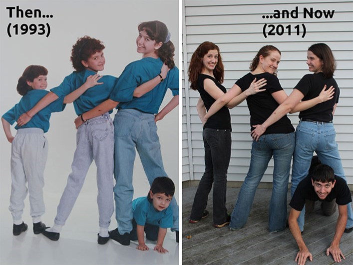 Quando manos e manas mostram o antes e o depois