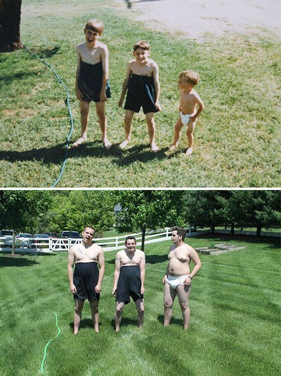 Quando manos e manas mostram o antes e o depois