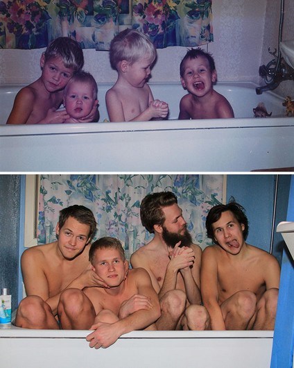 Quando manos e manas mostram o antes e o depois