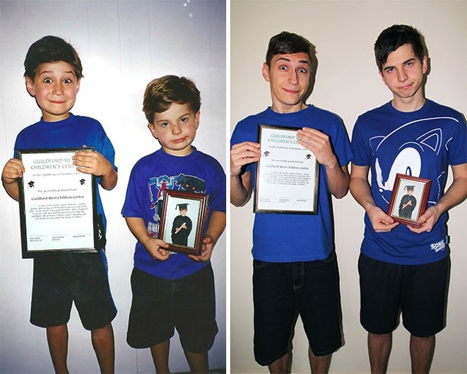 Quando manos e manas mostram o antes e o depois