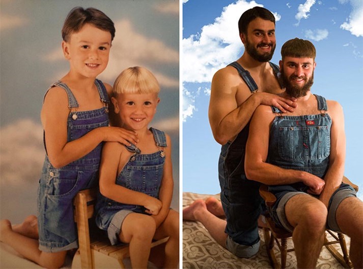 Quando manos e manas mostram o antes e o depois