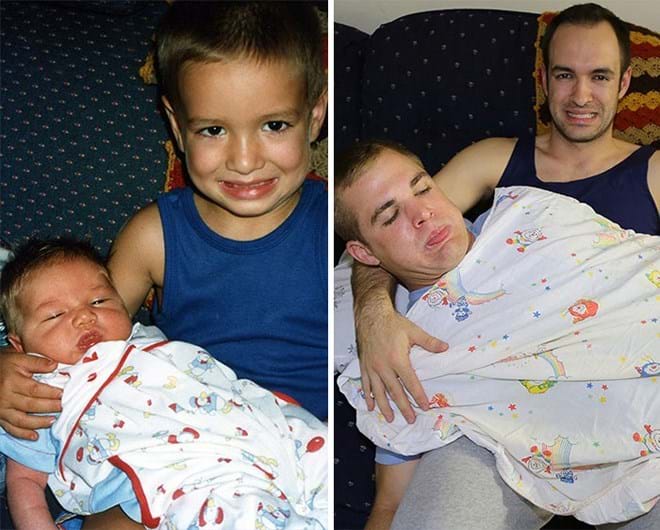 Quando manos e manas mostram o antes e o depois