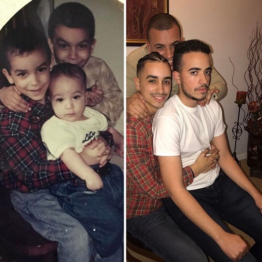 Quando manos e manas mostram o antes e o depois