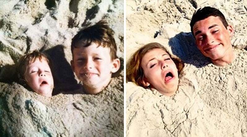 Quando manos e manas mostram o antes e o depois