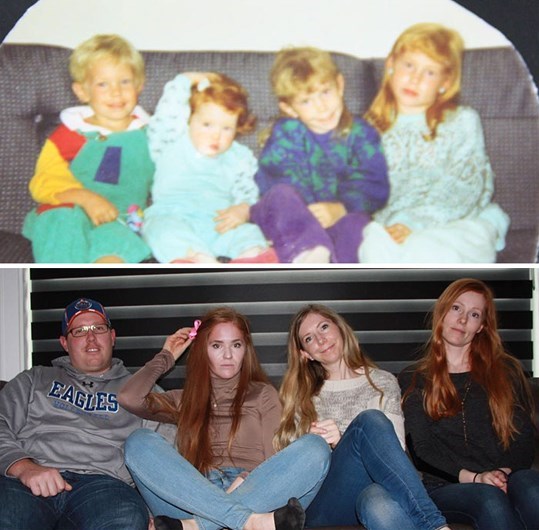 Quando manos e manas mostram o antes e o depois