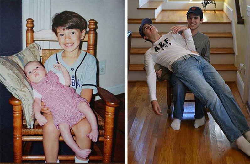 Quando manos e manas mostram o antes e o depois